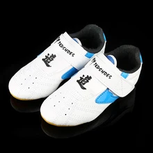 Детская обувь для тхэквондо; Мужская и женская обувь для боевых искусств; обувь для каратэ кунг-фу; цвет белый, синий; обувь для ушу Тай Чи Кунг-фу; Детские кроссовки; Tdkshoes