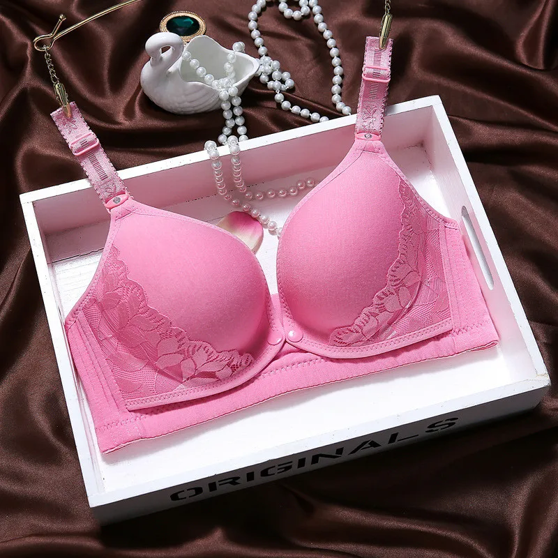 rose red SEXYWG бюстгальтер без косточек для грудного вскармливания, бюстгальтер для беременных, хлопковый бюстгальтер для сна, Нижнее Белье для беременных женщин - Цвет: rose red