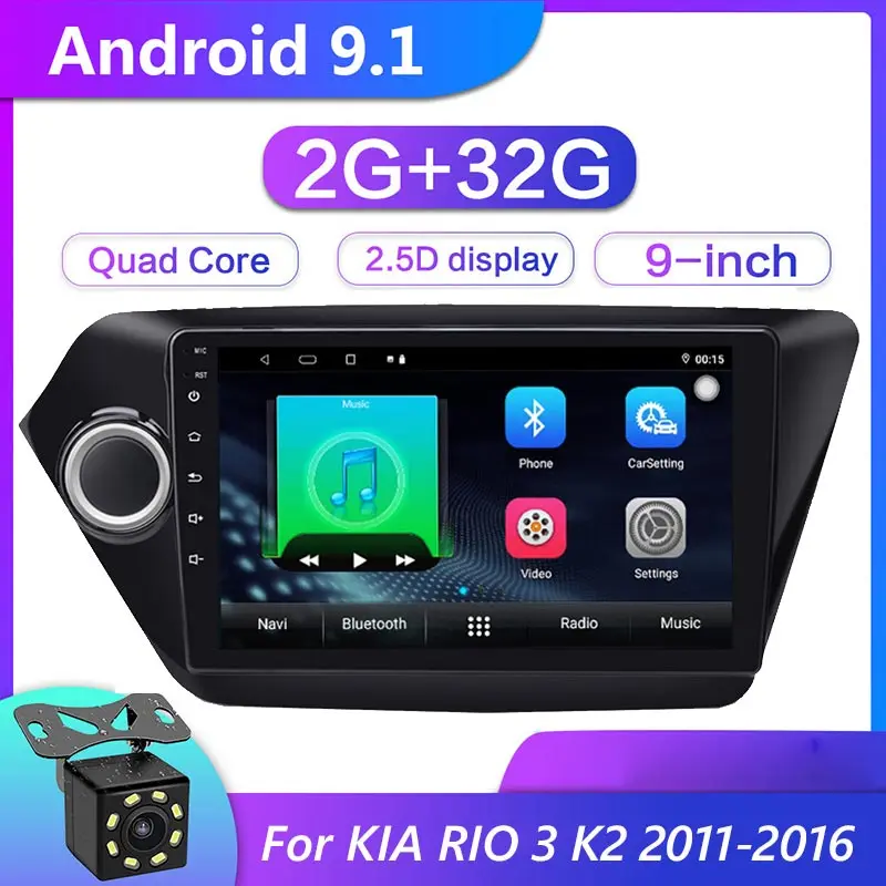 Новинка! Автомобильный DVD плеер проигрыватель на Android 9 1 с &quotэкраном GPS Wi Fi MP5 для Kia