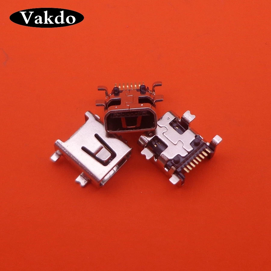 100 шт. micro mini 8P 8 pin 8 pin USB jack гнездовой разъем мама разъем для зарядки Замена порта для MP3 MP4 gps и т. Д., 4 ноги SMT
