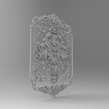 

lavender curved panel relief 3D model STL format file CNC router ArtCAM Aspire Type3 JDpaint engraving carving file A2036