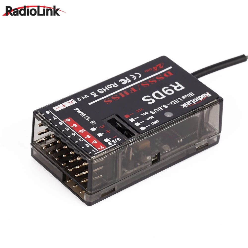 Приемник RadioLink R9DS 2 4G 9CH DSSS и приемник FHSS для передатчика AT9 AT10 RC мультироторная