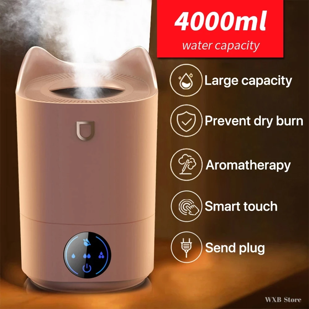 EZSOZO 3000ML Home Air Humidifier Dual Nozzle Cold Fog Aroma Diffuser