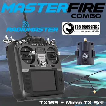 

RadioMaster TX16S Hall Sensor Gimbals 2.4G 16CH Multi-protocol RF System OpenTX Mode2 Transmitter for RC Drone