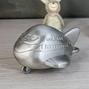 

Aircraft model metal bank coin saving box kids money box bank money storage box piggy bank for kids home decorative SNG053