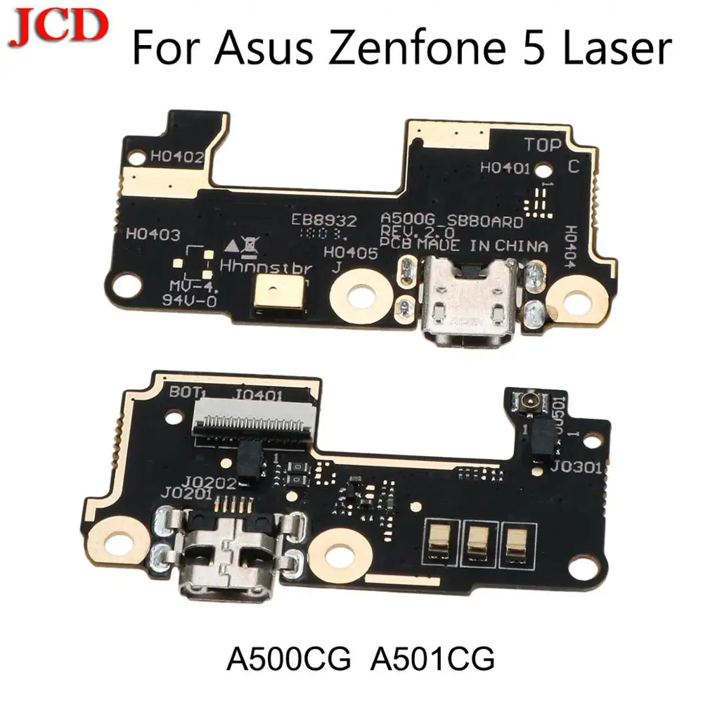 

JCD New USB Charger Connector Plug PCB Board For Asus Zenfone 5 A500cg A501CG T00J USB Charging Mic Connector Board Flex Cable