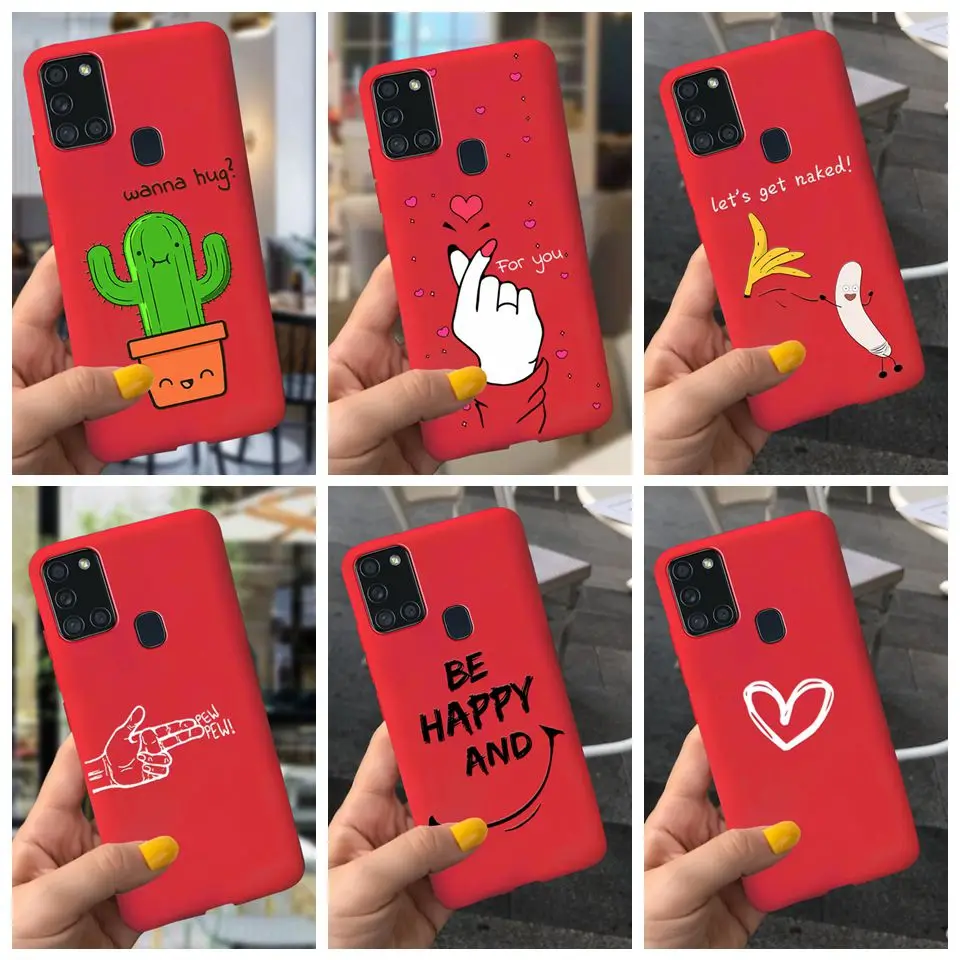 Per Samsung Galaxy A21S Custodia Morbida Per Telefono In Silicone Per Samsung Galaxy A21S A21 S Sm-A217F Cover Posteriore 6.5 "Paraurti Coque