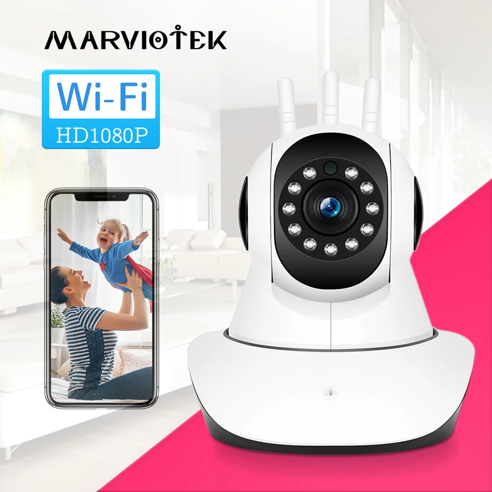 Беспроводная IP камера с автослежением 1080P Wi Fi P2P|Камеры видеонаблюдения| |