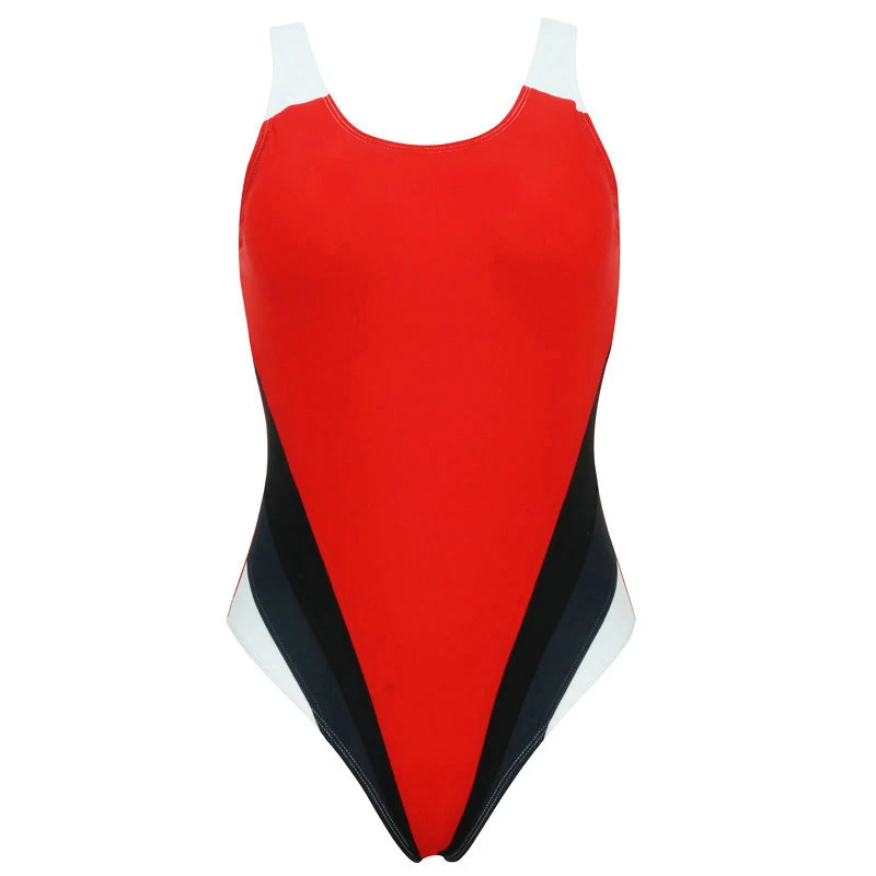 INGAGA Цельный купальник Спортивная одежда для плавания женские купальные костюмы для соревнований купальные костюмы Лоскутные боди - Цвет: A0012