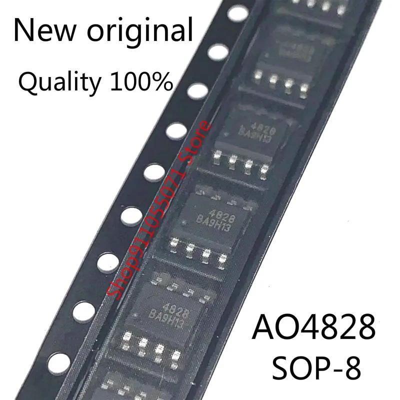 10 шт./лот AO4828 4828 SOP-8 Dual N-channel 60V 4.5A SMD MOSFET | Электронные компоненты и принадлежности