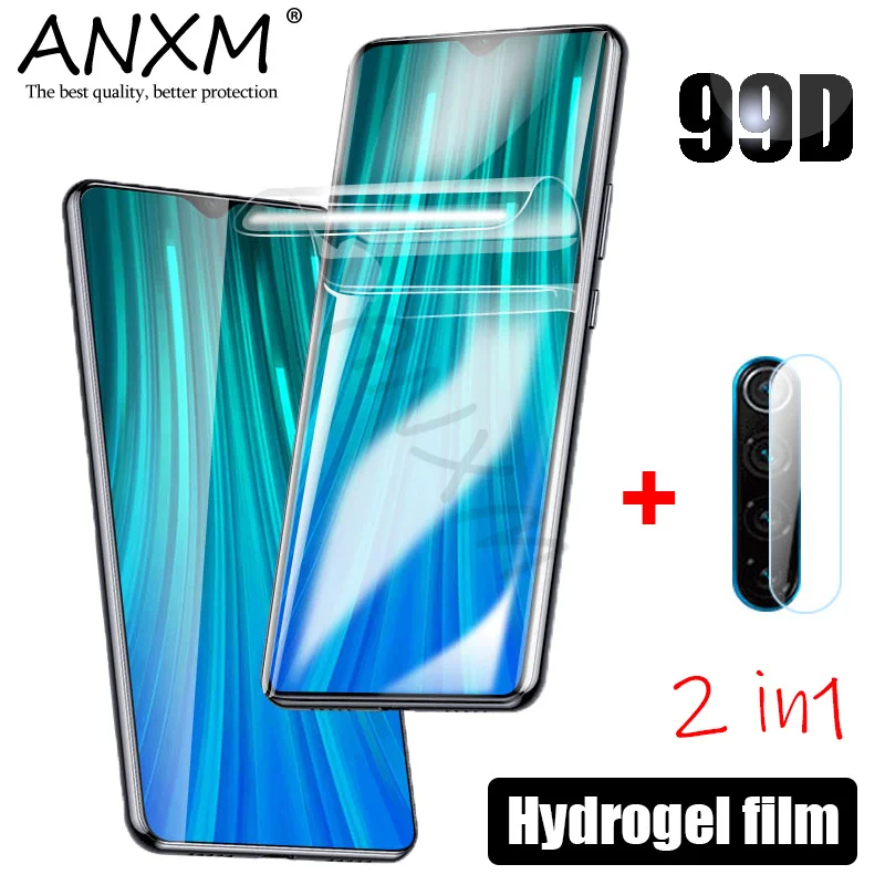 Гидрогелевая пленка для Xiaomi Redmi Note 9s 7 8 9 Pro 8T Защитная экрана объектива не стекло