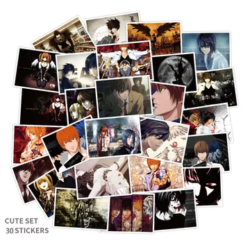 

30Pcs/Set Horror Anime DEATH NOTE Stickers Toys For Children's Motorcycles Skateboards Phones DIY Hand Diaries Scrapbooks Desk