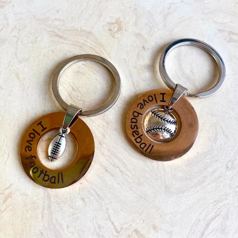 European And American Fashion Sports Keychain Ball Sports Rugby