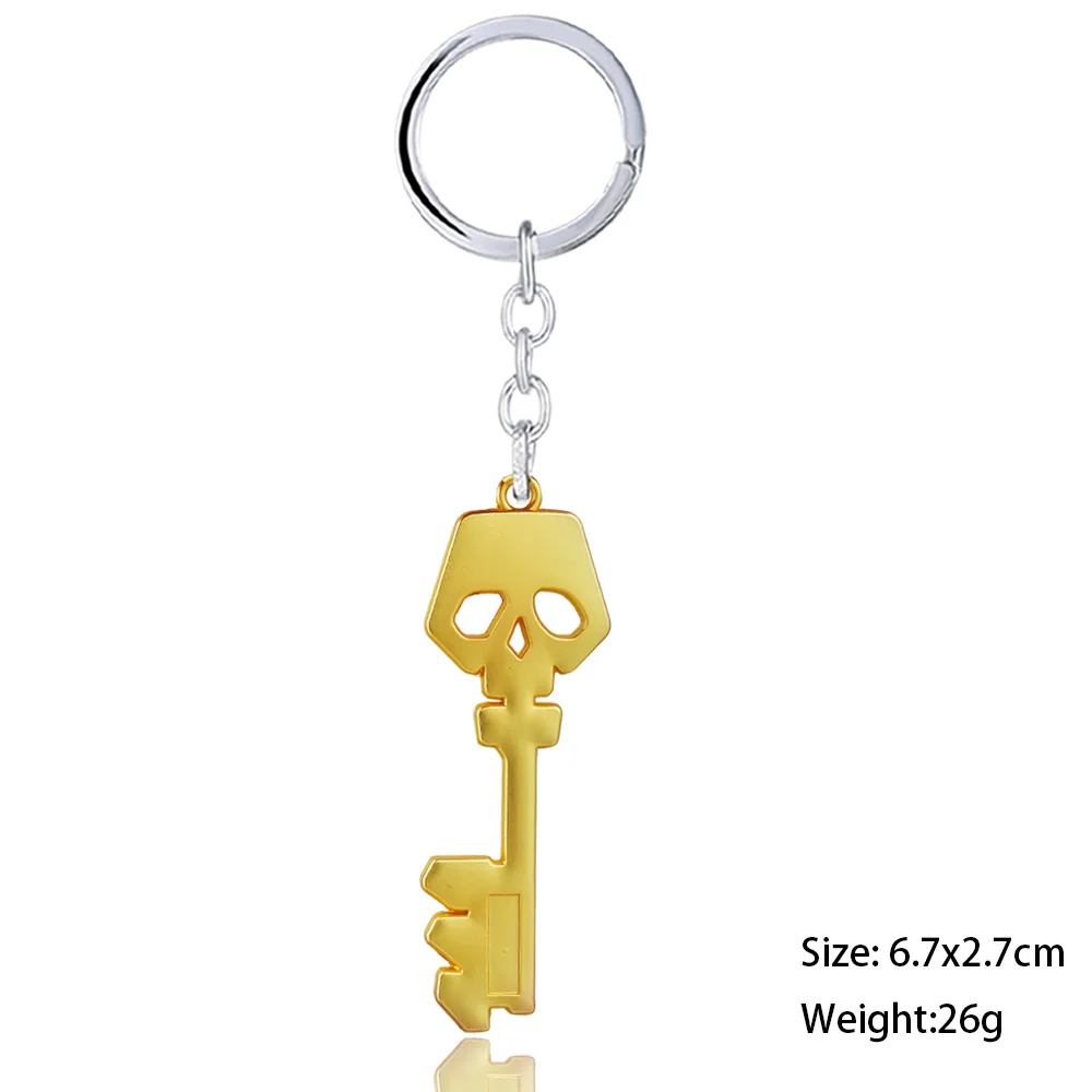 Game Borderlands Golden Key Shape Keychain For Men Metal Treasure Chest Key Chain Ring Women Car Pendant Jewelry llaveros hombre - Цвет: keychain