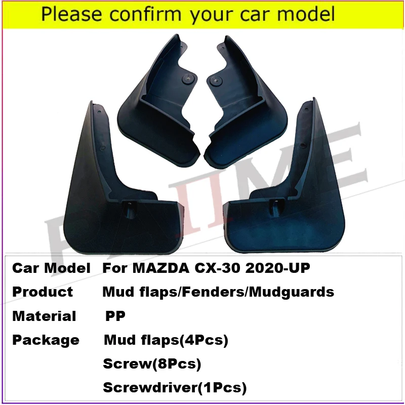 

Брызговики для Mazda CX30, CX-30, 2020, 2021, хэтчбек