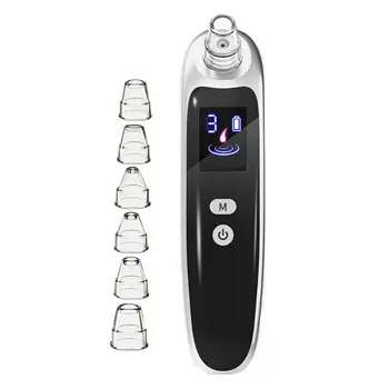 

Mini Handheld Electric Facial Vacuum Suction Rechargeable Pore Cleaner Face Cleansing Blackhead Removal Acne Extractor