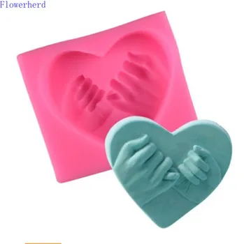 

New Love Hand Pulling Fondant Sugar Silicone Mold Birthday Cake Decoration Mold Chocolate Biscuit Mold Handmade Soap Mold