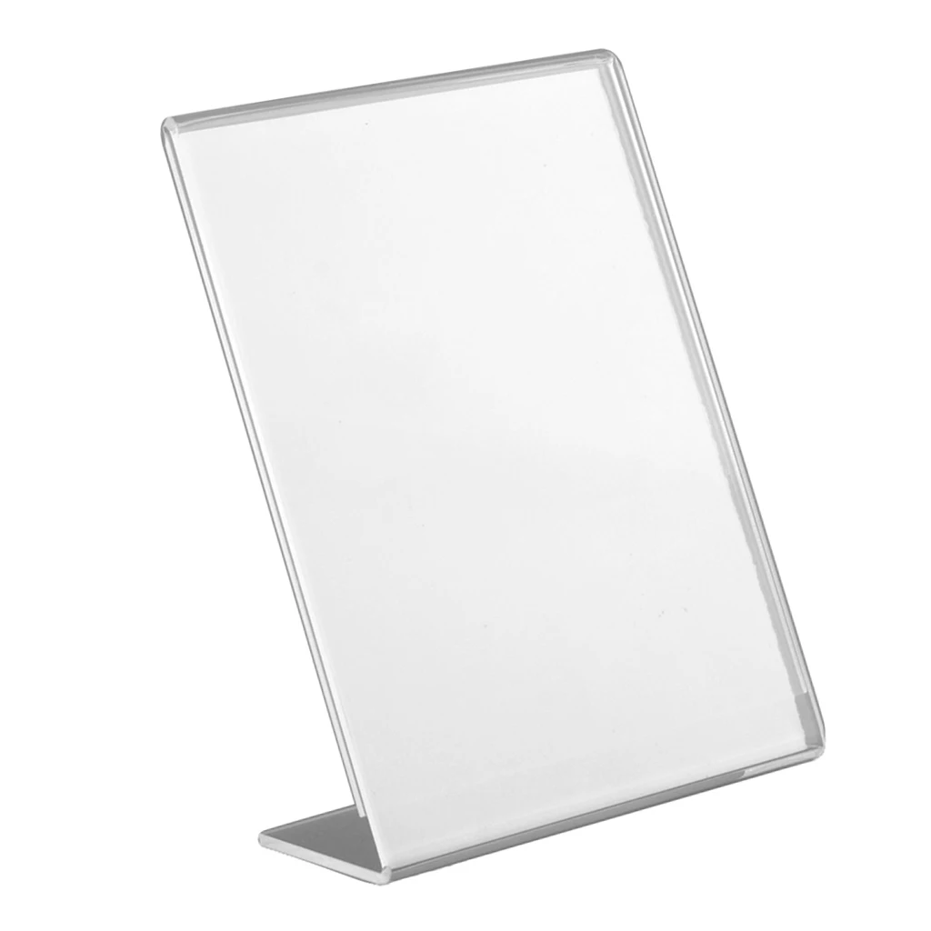 1x Acrylic Photo Frame Poster Picture Holder Standing Display Memories Gifts