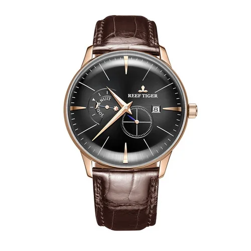 men watch p2 Мужские Роскошные наручные часы, мужские автоматические механические часы Reef Tiger мужская одежда 50 м водонепроницаемые наручные часы reloj hombre RGA8219 - Цвет: men watch p2