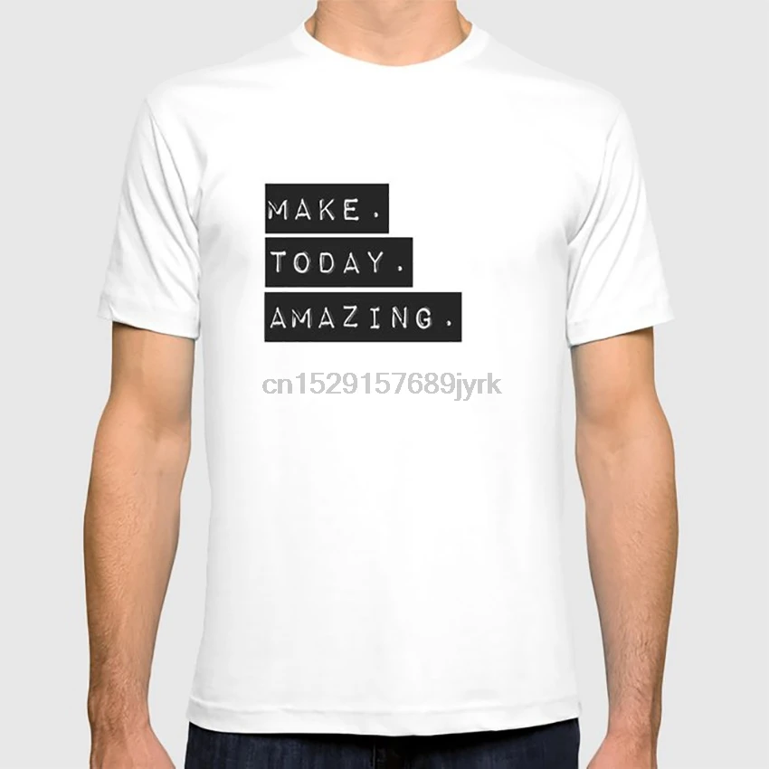 Make Today удивительная футболка Цитата цитаты tumblr трендовая положительная