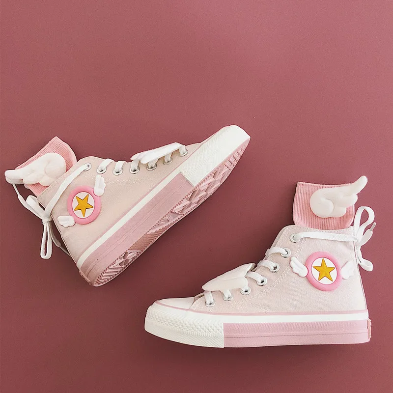 Cardcaptor Sakura Kinomoto Косплей Волшебная звезда крылья розовый Plimsol осень/зима женские