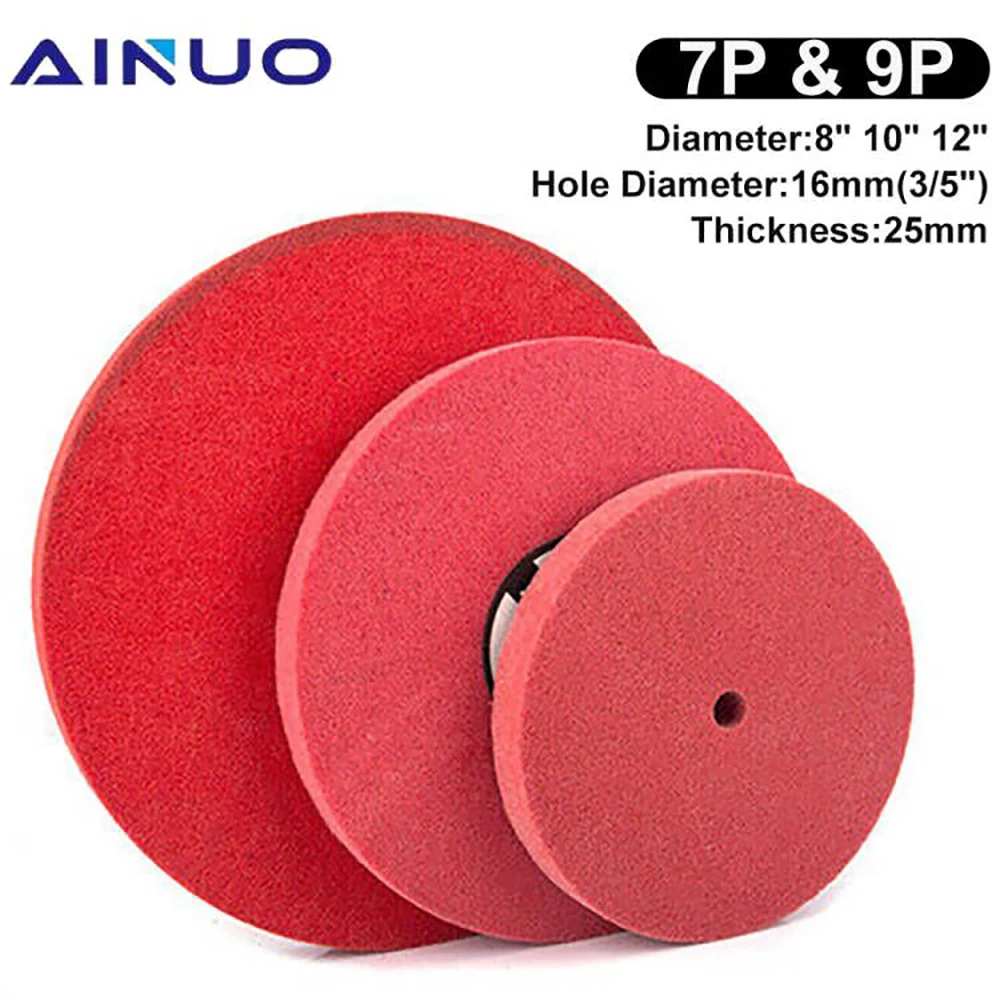 8"10"12" Nylon Fiber Polishing Wheel Grinding Disc Non woven Unitized