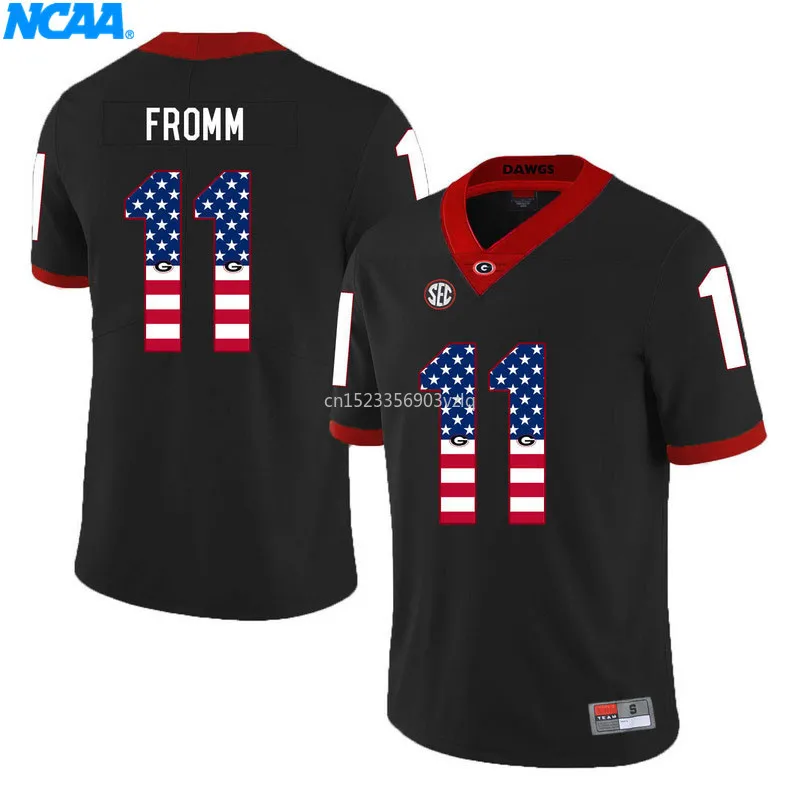 New Arrival High Quality Jake Fromm#11 College Limited T-shirt Jerseys S-XXXL