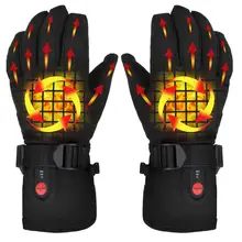 Спаситель перчатки с подогревом батарея Отопление Теплый Лыжный для занятий спортом на открытом воздухе верховая езда перчатки 7,4 В литиевая батарея