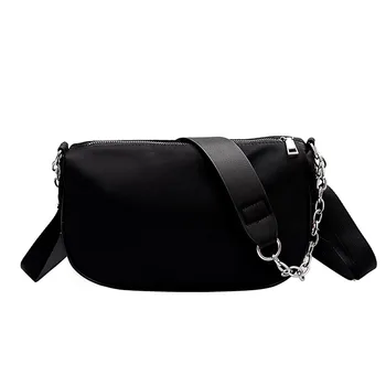 

Small Crossbody Bags for Women New Summer Quality Nylon Female Messenger Shoulder Bag Solid Color Mini Ladies' Travel Flap Bags