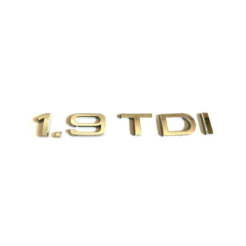 50 шт./лот ABS 1.9TDI хром задний значок эмблема наклейка логотип