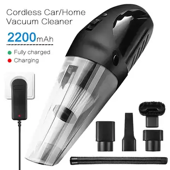 

120W 3000kpa Strong Power Car Vacuum Cleaner Cordless Wet/Dry Dual Use Auto Portable Rechargeable Vacuum Cleaner For home Office