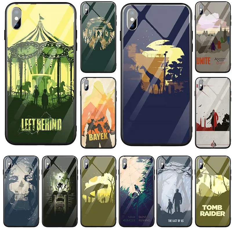 PC TPU Tempered Glass Phone Cases Cover for iPhone 5 5S SE 8 7 6 6S Plus X XR XS Max 10 Coque Bags Fashion The Last Of Us Diy | Мобильные
