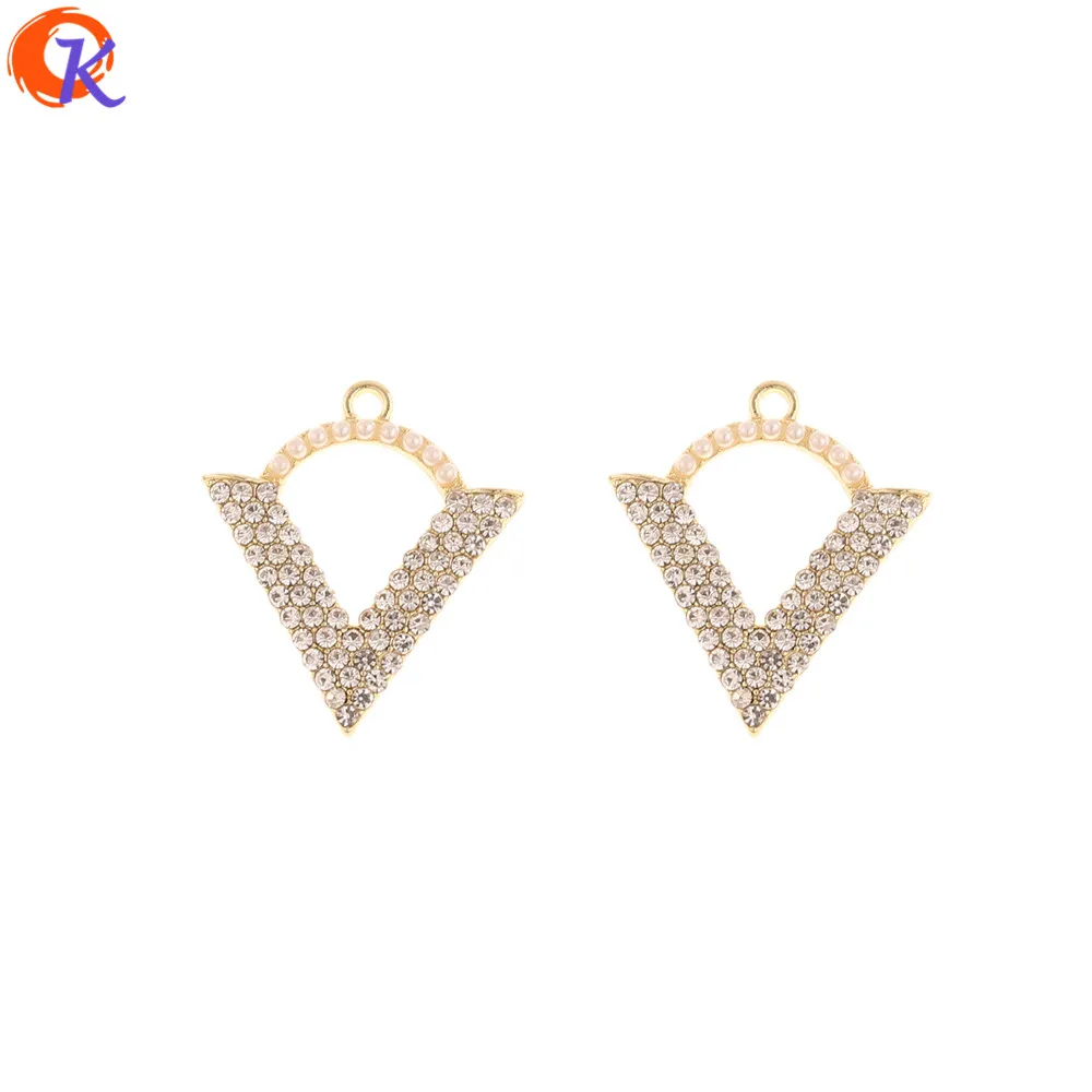 

Cordial Design 50Pcs 22*25MM Jewelry Accessories/Earring Findings/Drop Shape/Rhinestone Charms/Hand Made/DIY Making/Pendant