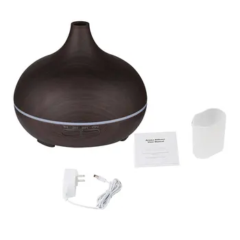

300ml Wood Grain Ultrasonic Aromatherapy Machine Home Humidifier Office Gift