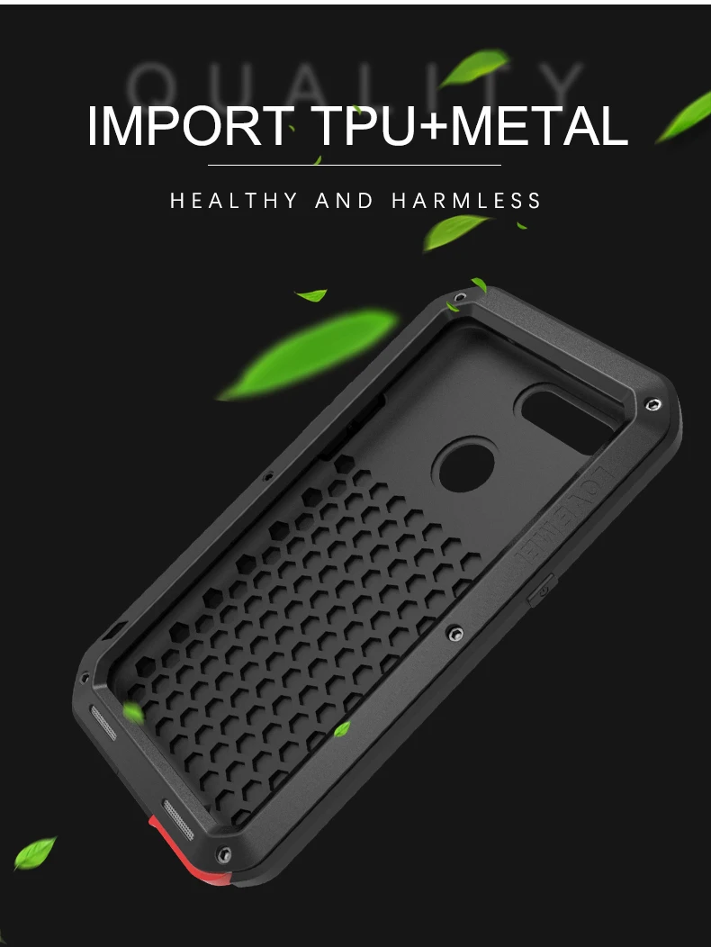 Original LOVE MEI Case For OPPO R15 Dream Mirror Edition(6.28 inch) Shockproof Full Body Protect Armor+ Gorilla Glass Screen