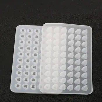 

DIY Crystal UV Epoxy Mold 60 Grid Ice Cube Mould Irregular Jewelry Pendant Diamond Silicone Molds L4ME
