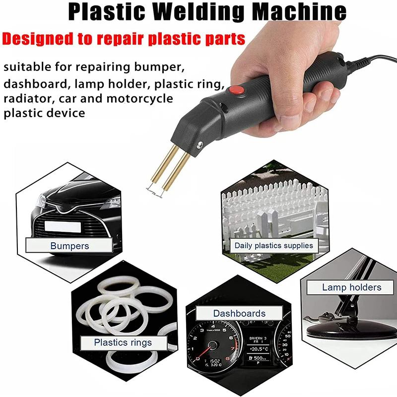 soldering iron station Plastic Smoothing Repair Welding Gun Handy Hot Stapler Plastic Welder Staple Soldering Iron Car Bumper Repairing Garage Tools electric soldering iron kit