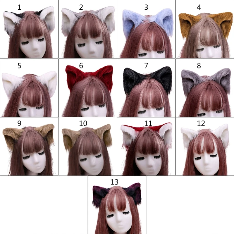 Furry Animal Beast Ears Hair Clip Anime Cosplay Hairpins