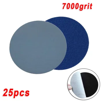 

25Pcs Abrasive Papers 3-inch Hook And Loop Sanding Discs 7000 Grit Polishing Pad