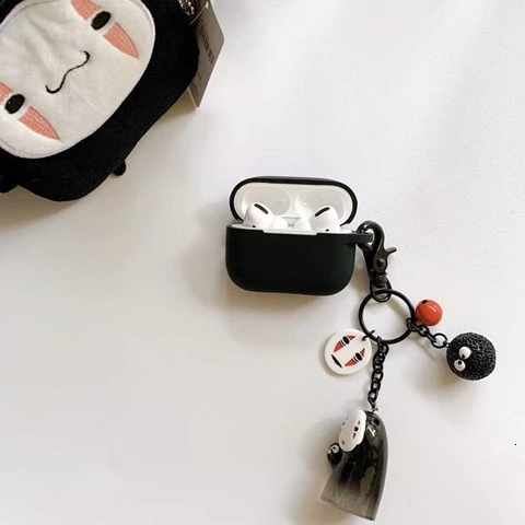 Черный чехол для наушников Totoro Briquettes, силиконовый чехол для Airpods Pro, чехол для ключей, аксессуары, защитный чехол для Airpods Pro 3 - Цвет: 3