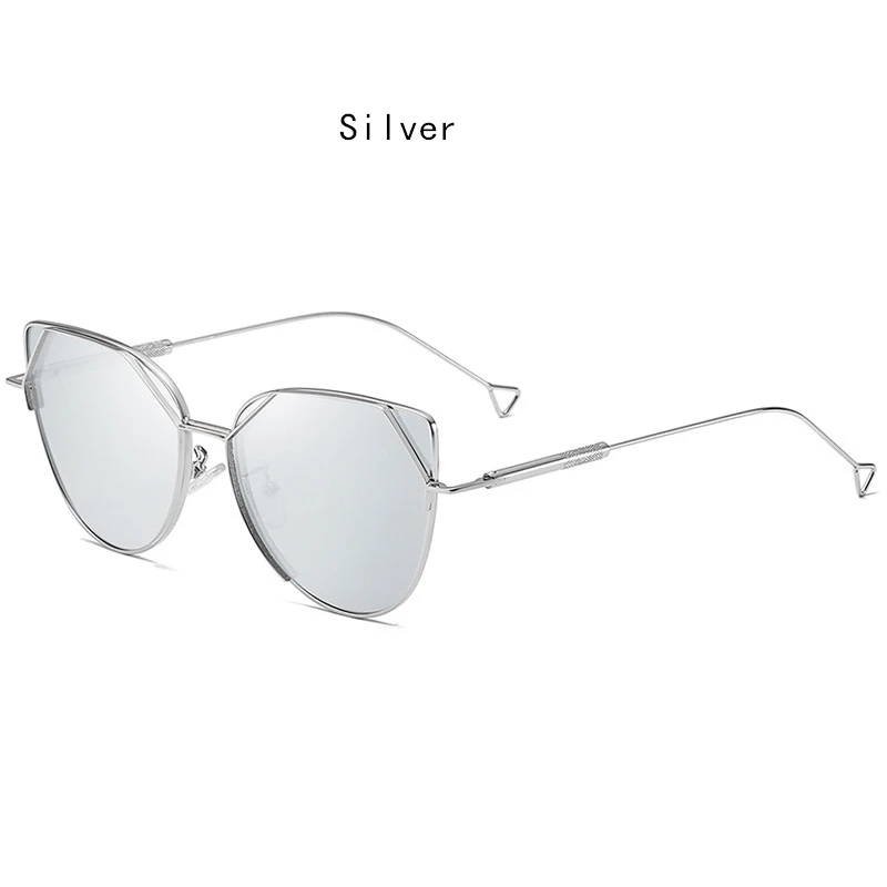 Поляризационные солнцезащитные очки, женские солнцезащитные очки для мужчин, модные солнцезащитные очки, женские трендовые очки с защитой от ультрафиолета - Цвет линз: Серебристый