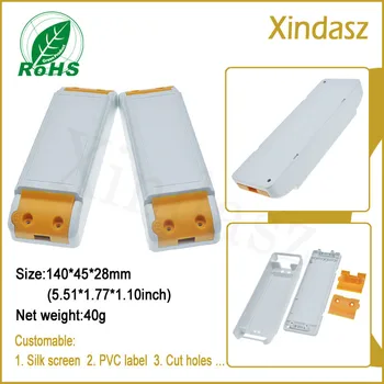 

XDL-014 5pcs/lot Newest led housing plastic cases box plastic housing electronic 140*45*28mm