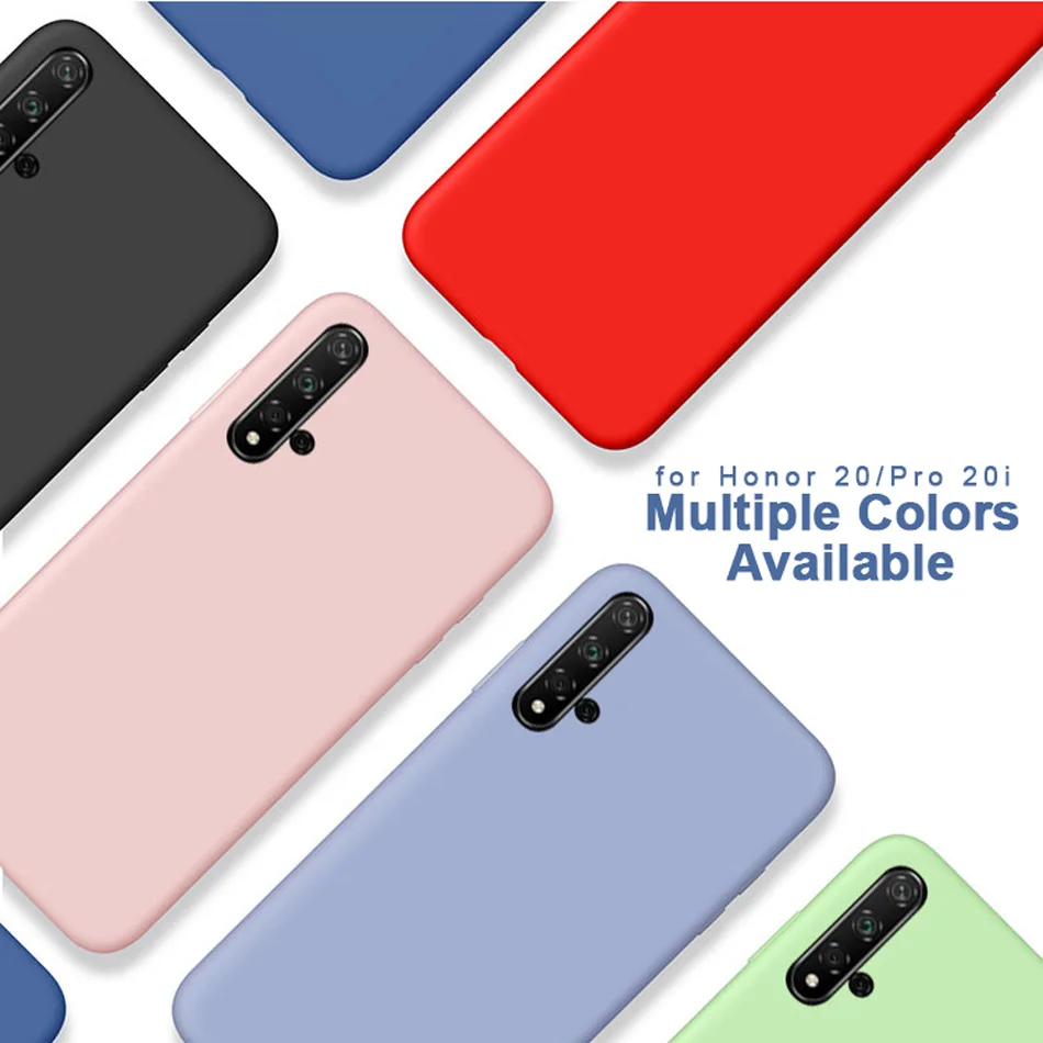 Приятный для кожи чехол для huawei Nova 5T жидкие Силиконовые чехлы huawei Nova 5T тонкий, мягкий, из полиуретана покрытие из микрофибры Capas huawei Nova 5T