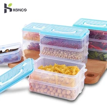 Konco холодильник Microwavable свежий хранения коробка анти-перекрестный вкус портативный яйцо овощи фрукты коробка для хранения еды