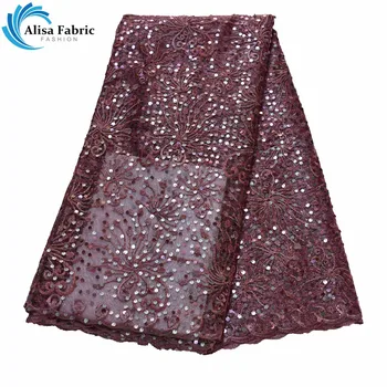 

2019 New Arrived French Laces Fabrics High Quality Tulle French With Embroidery Lace African Net Lace Fabrics For Evening Party