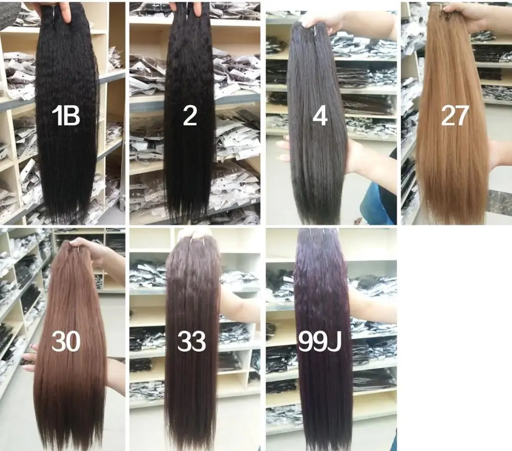 Blice Synthetic Hair Extensions hair extensions Kinky Straight Weaving 12-30Inch Natural Black Hair Bundles For Women All Color Available 1Pcs