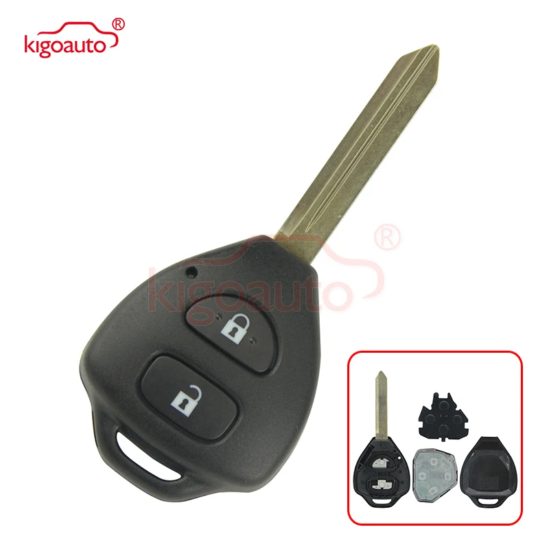 Car Folding Key Blank Chassis For Toyota Auris Aygo Yaris Verso Corolla TOY48