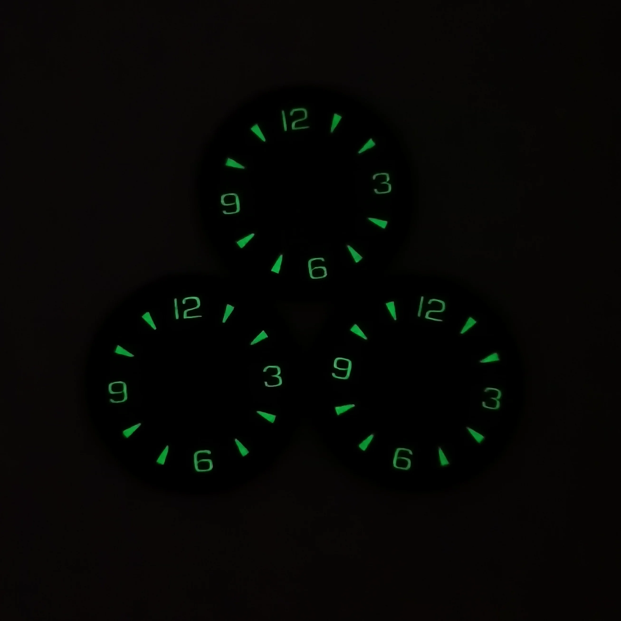 Green Luminous Dial Watch Part, 33.5MM