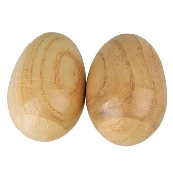 

Musical Percussion Instruments Wooden Egg Shakers Rhythm Rattle for Baby Kids Pack of 2