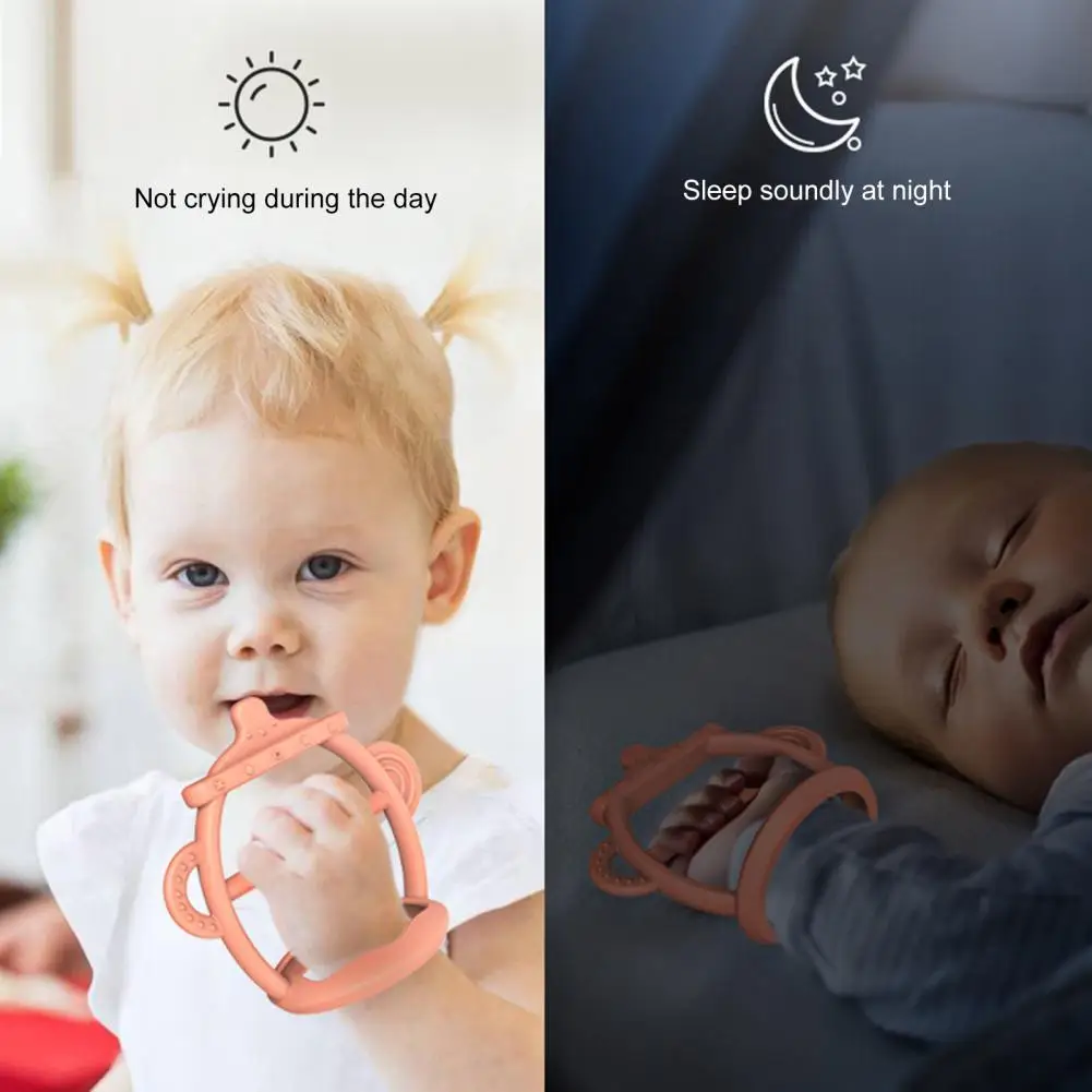 Sanitary Baby Teether Silicone Toddler Teether Safe Ergonomic Hand